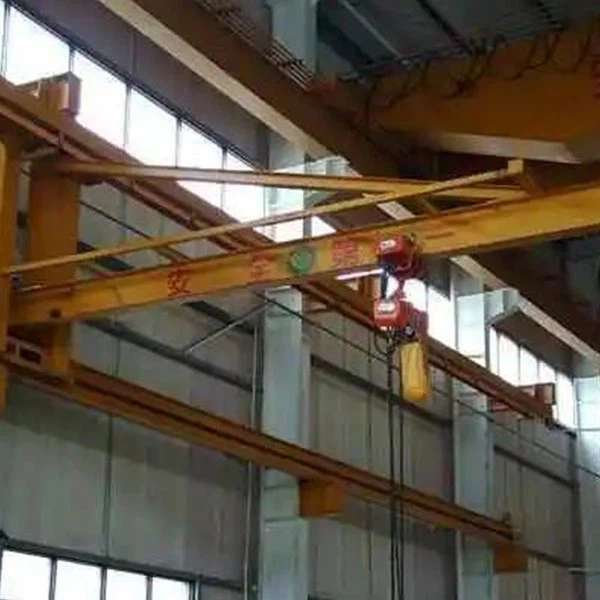 Grúa giratoria de elevación industrial resistente con polipasto de bloque de cadena