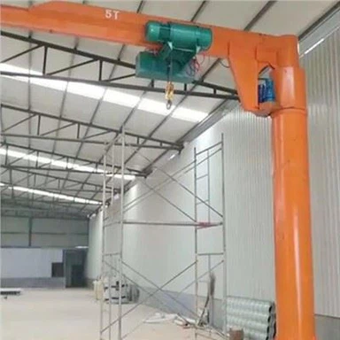 Grúa de horca montada en pilar eléctrico de 2 toneladas con polipasto eléctrico de espacio libre bajo