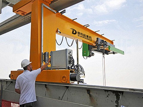 Dejun Travelling Jib Crane Exorted To Mexico Dejun Travelling Jib Crane Exorted To Mexico